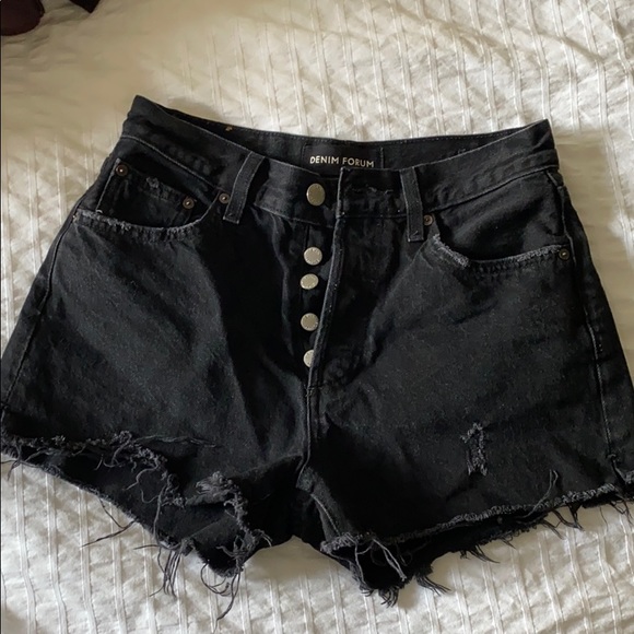 Denim forum black shorts